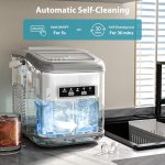 Portable Countertop Ice Maker – 26Lbs/Day, Fast Bullet Ice for Home & Party