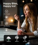 Countertop Nugget Ice Maker – 34Lbs/Day, Soft Chewable Ice for Home & Kitchen