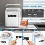 Portable Countertop Ice Maker – 26Lbs/Day, Fast Bullet Ice for Home & Party