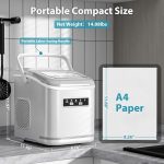 Portable Countertop Ice Maker – 26Lbs/Day, Fast Bullet Ice for Home & Party