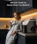 Countertop Nugget Ice Maker – 34Lbs/Day, Soft Chewable Ice for Home & Kitchen