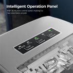 Countertop Ice Maker – 26Lbs/24H, Fast 9 Cubes in 6 Min, Portable for Home Kitchen