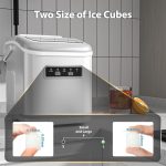 Portable Countertop Ice Maker – 26Lbs/Day, Fast Bullet Ice for Home & Party