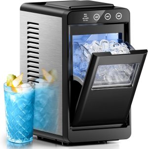 Portable Countertop Ice Maker – 26Lbs/Day, Fast Bullet Ice for Home & Party